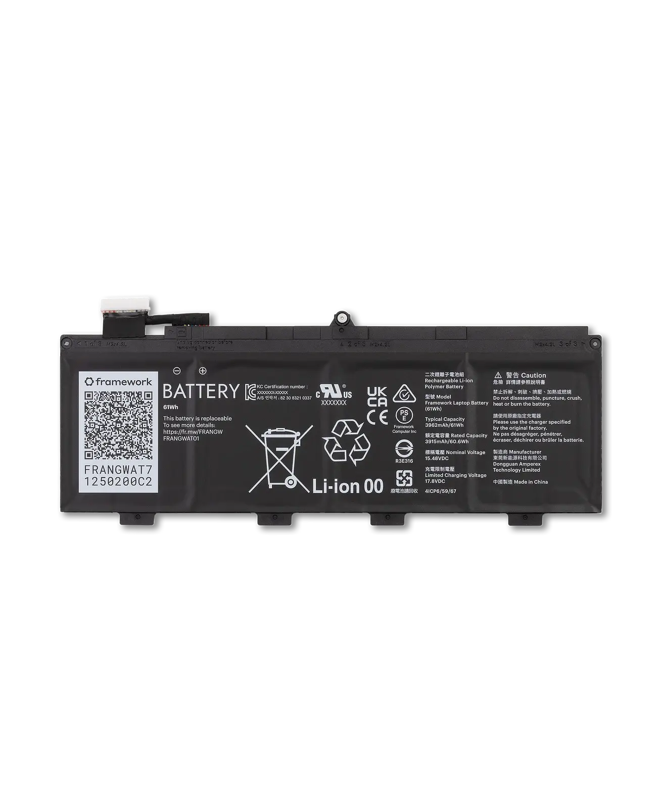 Framework Laptop 13 Battery - 61Wh