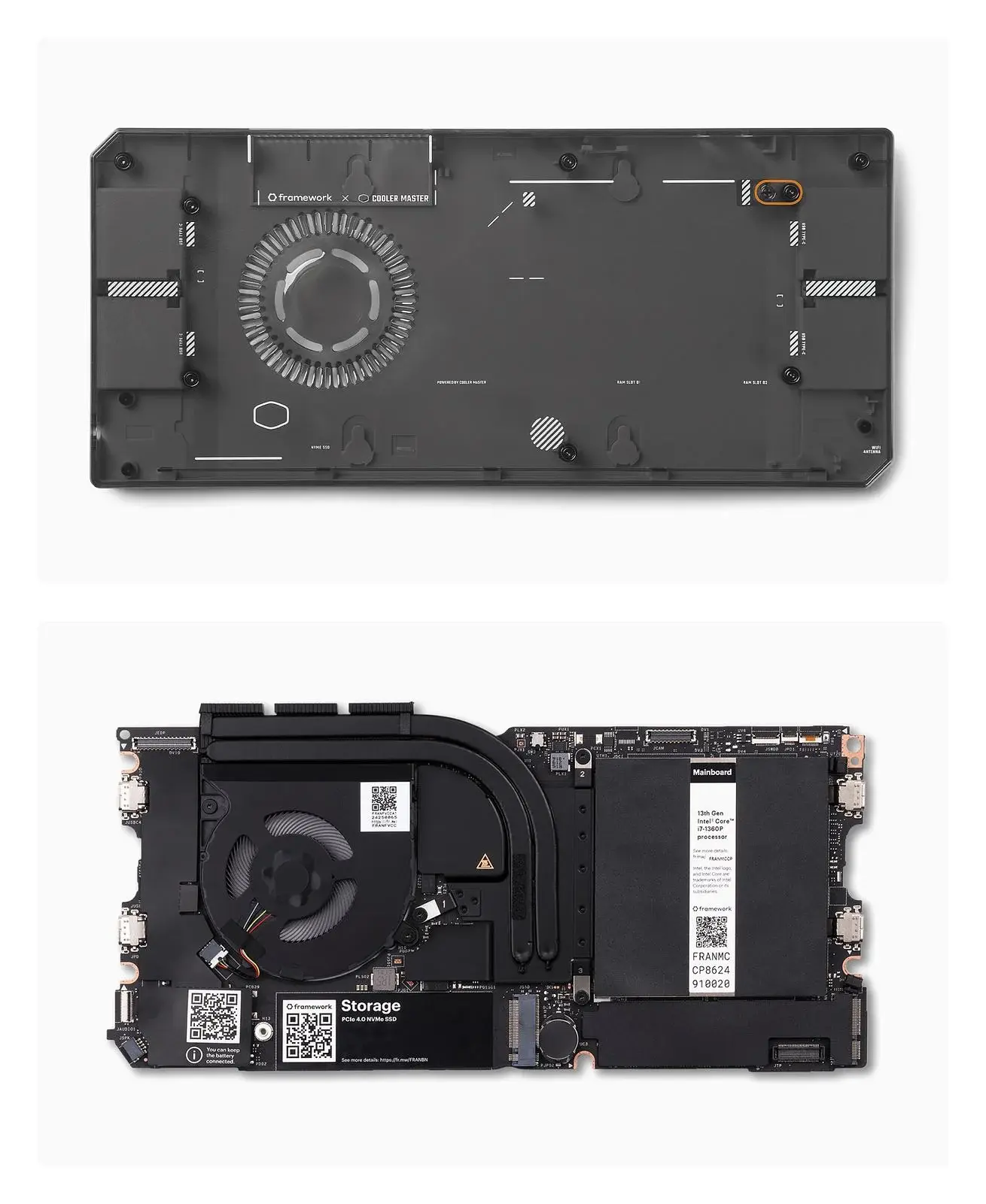 Framework Laptop 13 Cooler Master Mainboard Case and Mainboard (13th Gen Intel® Core™) Kit
