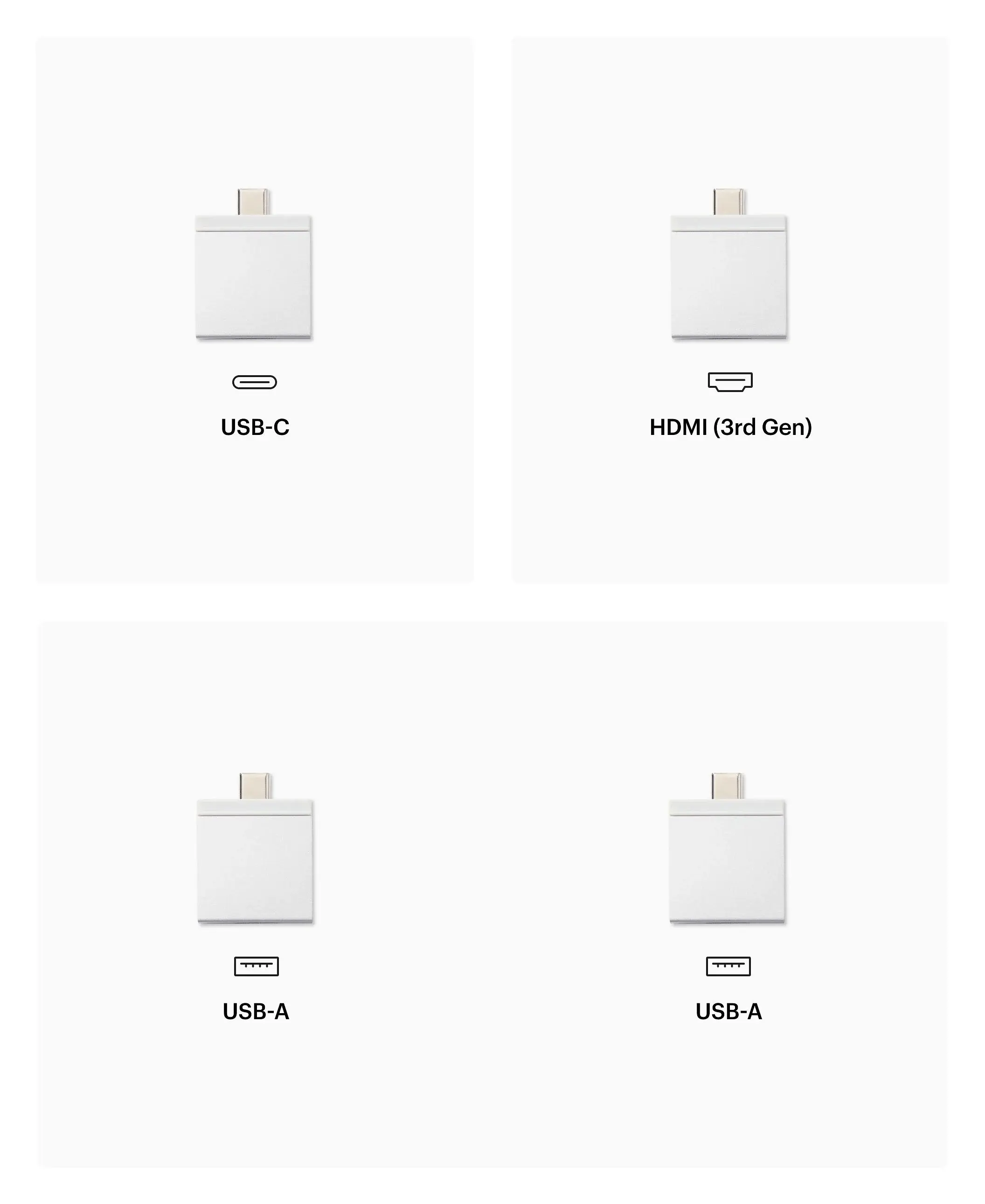 Refurbished Expansion Card Pack (1 USB-C, 2 USB-A, 1 HDMI (3rd Gen))